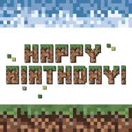   La mulți ani Pixel Block Set de 20 șervețele Happy Birthday 33x33 cm