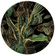   Floare Exotic Farfurie de hârtie cu model frunze, set de 8, 18 cm