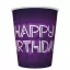 La mulți ani Neon Cake Căni de hârtie Happy Birthday 8 buc 250 ml