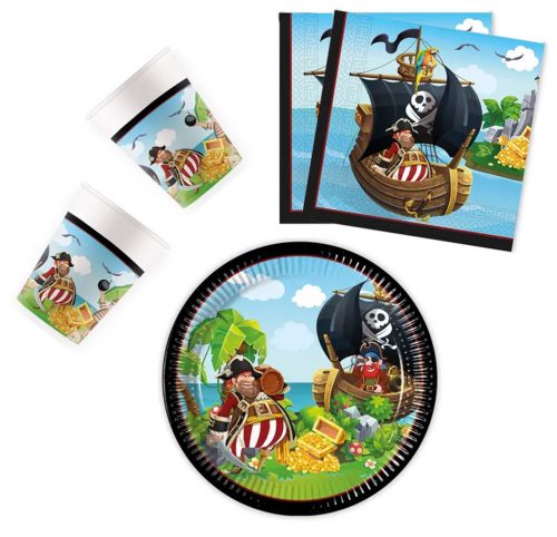 Pirat Island Party set de 36 farfurii 23 cm