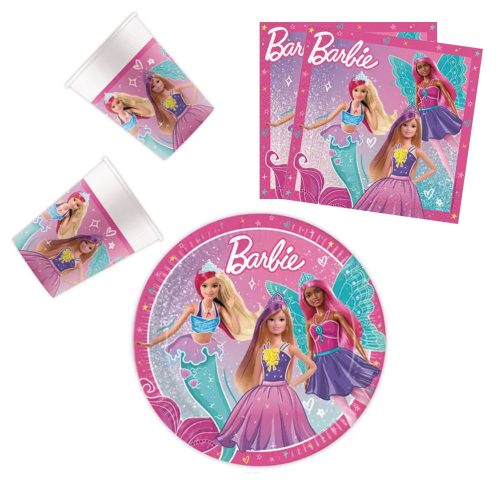 Barbie Fantasy Party set de 36 de farfurii de 23 cm
