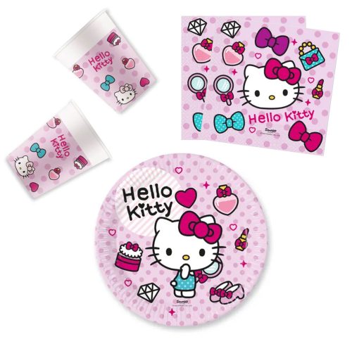 Hello Kitty Fashion Party set de 36 farfurii 23 cm