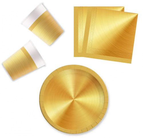 Next Generation gold, Gold Party set de 36 farfurii 23 cm