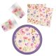 Watercolor Flower s, Floare Party set de 36 farfurii 23 cm