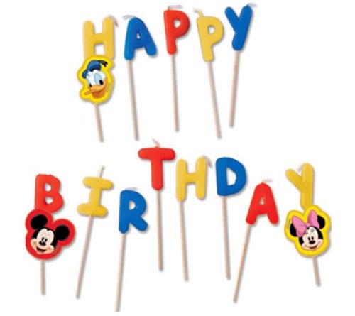 Disney Mickey Rock the House Happy Birthday lumânare