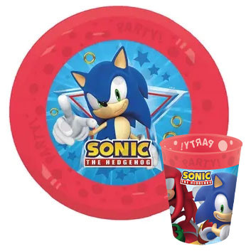 Sonic the hedgehog Sega Micro set de plastic premium