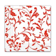   Floare Arabesque Red Șervețel cu model roșu 20 buc 33x33 cm FSC