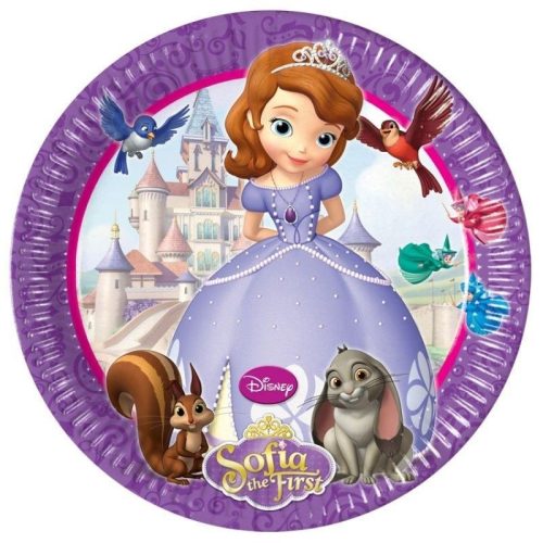 Disney Sofia Friends farfurie de hârtie 8 buc 23 cm