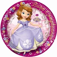 Disney Sofia First Farfurie de Hârtie 8 bucăți 23 cm