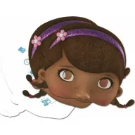   Disney Doctorița Plușica Disney Dr. Plush 2 în 1 Invitație și Mască 4 buc