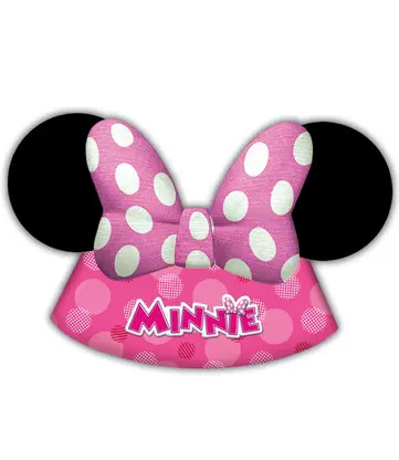 Disney Minnie Junior Pălărie de petrecere, coif petrecere 6 buc.