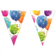 Baloane Sparkling ghirlandă de steaguri 2,3 m