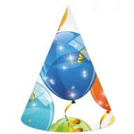 Baloane Sparkling pălărie de petrecere, șaco, set de 6