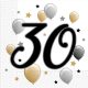 Happy Birthday 30 Milestone șervețele 20 buc 33x33 cm