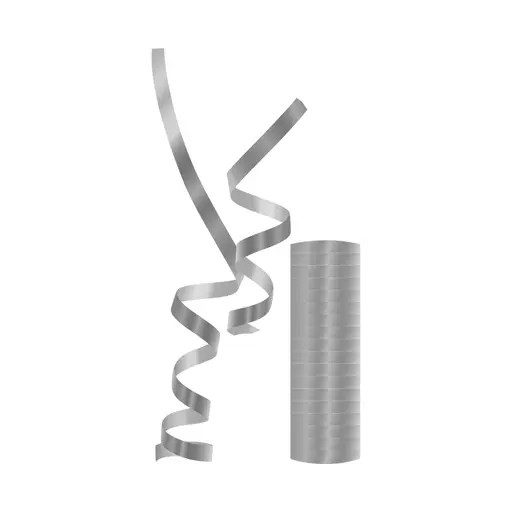 Colorat Metallic Serpentină Argintie