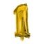 Numere Gold, Balon folie mini auriu cifră 1 33 cm