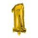 Numere Gold, Balon folie mini auriu cifră 1 33 cm
