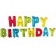 Happy Birthday Multicolour balon folie 350 cm