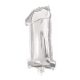 Mini 1 Silver număr balon folie 33 cm