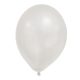 Metallic White Pastel balon, balon 8 buc.