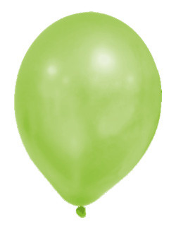 metallic Green Pastel balon, balon 8 buc.