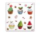 Crăciun Christmas Cupcakes i șervețel 20 buc 33x33 cm
