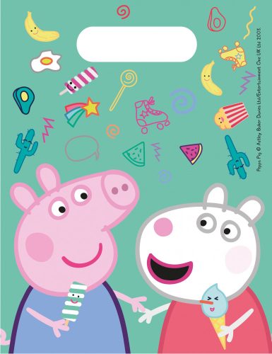 Purcelușa Peppa Messy Play pungă de cadou - set de 6 buc