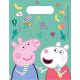 Purcelușa Peppa Messy Play pungă de cadou - set de 6 buc