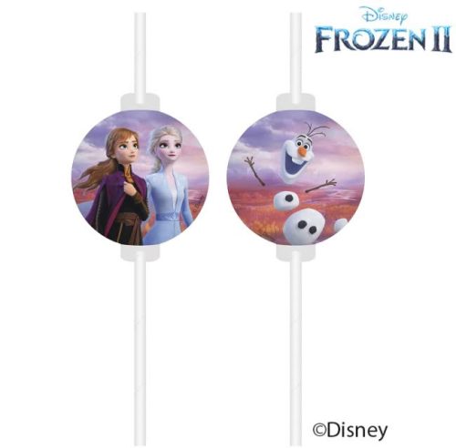Disney Regatul de gheață Leaf set de 4 paie de hârtie Disney Regatul de gheață Leaf set de 4 paie de hârtie