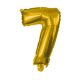 Numere Gold, Balon Din Folie 7 Gigantic 85 cm