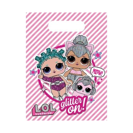 LOL Surprise Glitterati set de 6 pungi cadou