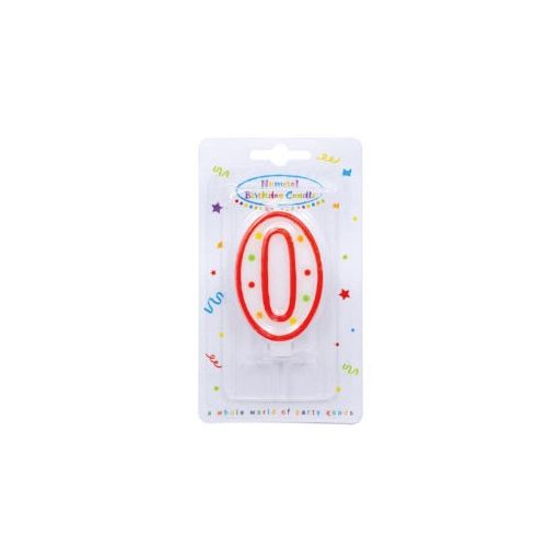 Colorat lumânare de tort, lumânare număr 0
