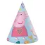 Purcelușa Peppa Messy Play pălărie de petrecere, shako (set de 6)