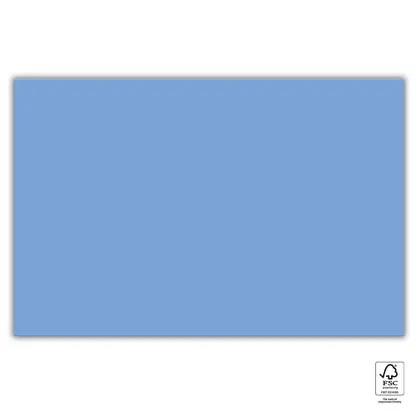 Albastru Unicolour Blue față de masă din hârtie 120x180 cm FSC