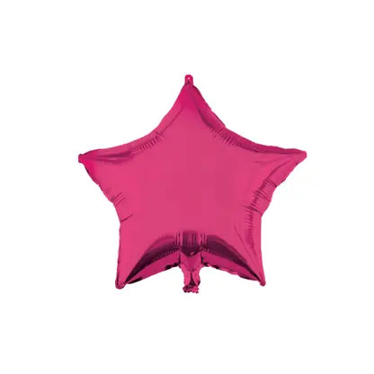 pink Star , roz Stea balon folie 46 cm