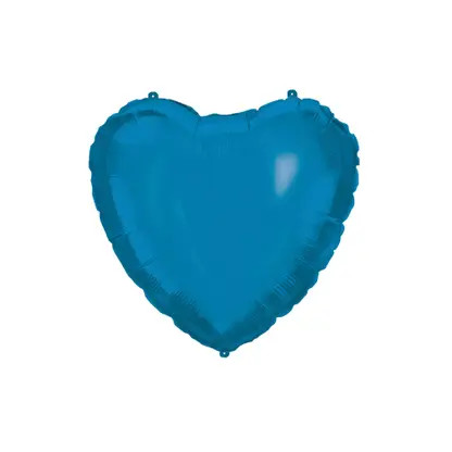 Blue Heart , Albastru Inimă balon folie 46 cm