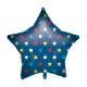 Stea Balon folie Blue Star 46 cm
