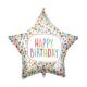 Happy Birthday Bright Star balon folie 46 cm