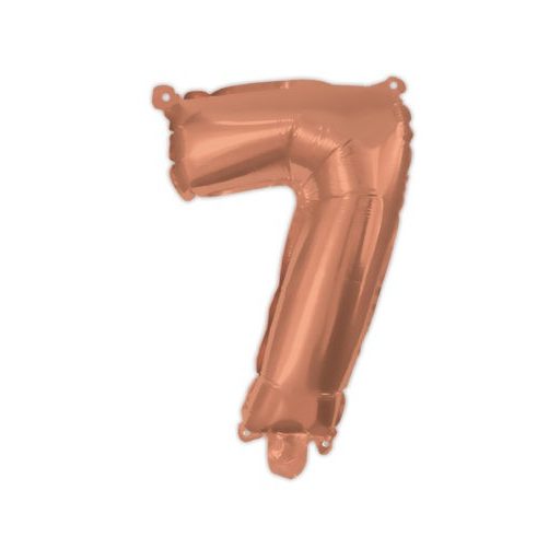 Numere Balon din folie numărul 7 Rose Gold 95 cm