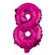 Hot Pink Balon folie cifra 8 95 cm