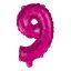 Numere Balon din folie Hot Pink Numărul 9, 95 cm