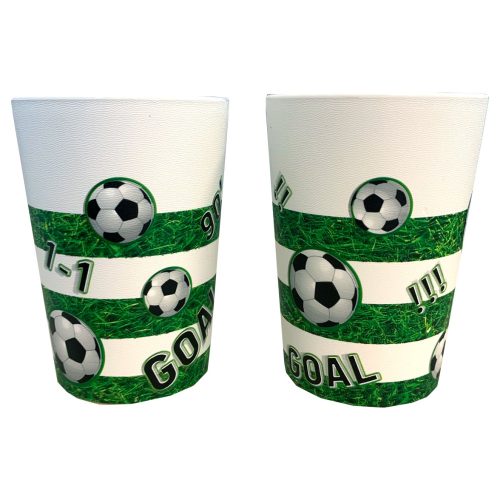 Fotbal Soccer Field plastic pahar Set de 2 bucăți 230 ml