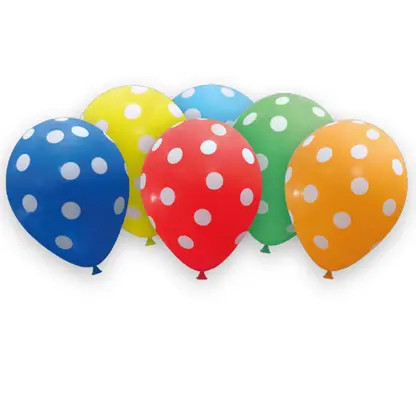 Colorat Colorful Dots, balon, 6 buc