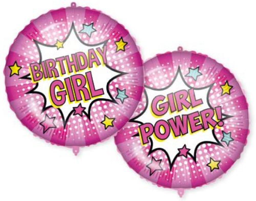 Happy Birthday Girl balon folie 46 cm