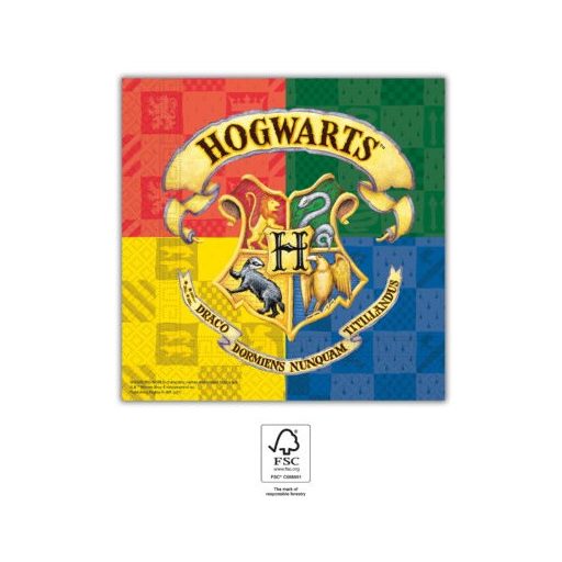 Harry Potter Hogwarts Houses șervețel set de 20 33x33 cm FSC