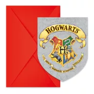  Harry Potter Hogwarts Houses invitație de petrecere set de 6 FSC