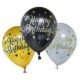 Happy Birthday balon, balon 6 buc.