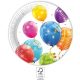 Baloane Sparkling farfurii de hârtie set de 8 buc 23 cm FSC