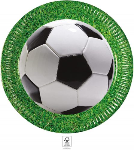 Fotbal Soccer Field farfurie de hârtie 8 buc 23 cm FSC
