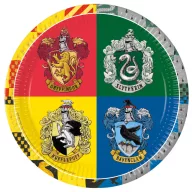   Harry Potter Hogwarts Houses farfurii de hârtie 8 buc 23 cm FSC